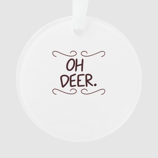 Alastor Oh Deer Creative Art DesigAcrylic Ornament (devant)