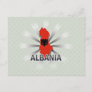 Albanie - Carte du Drapeau 2.0