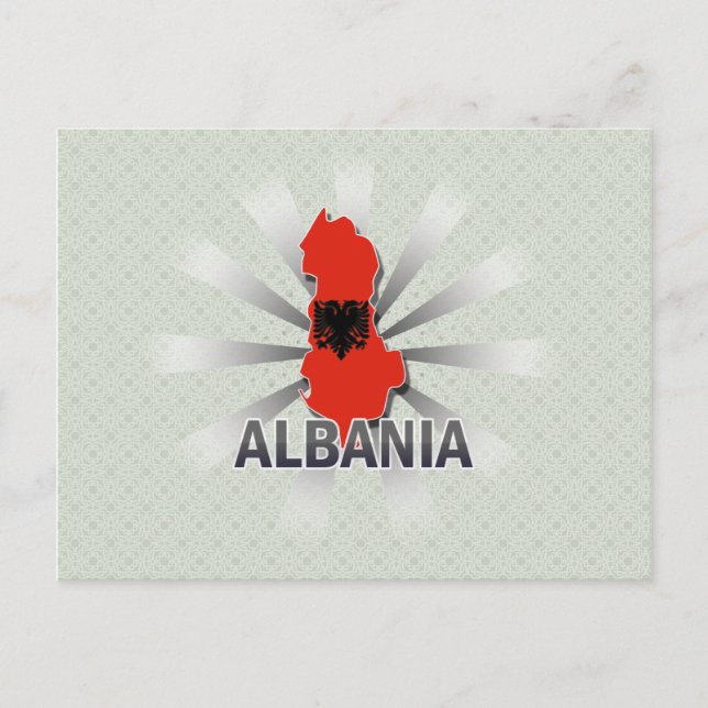 Albanie - Carte du Drapeau 2.0 (Devant)