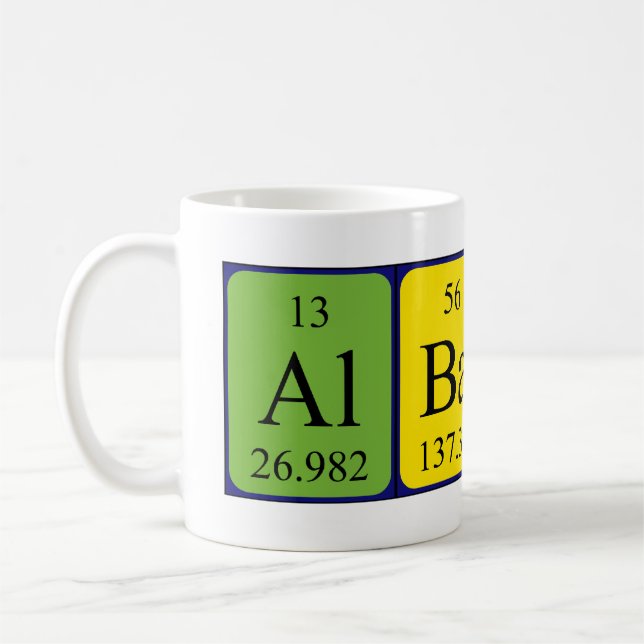 Albany nom de table périodique mug (Gauche)