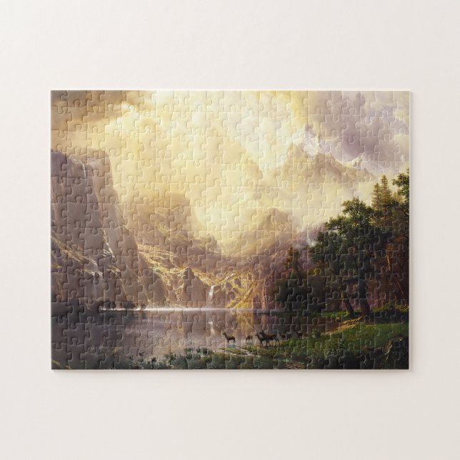 Albert Bierstadt dans le puzzle de montagnes (Horizontal)