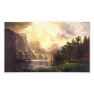 Albert Bierstadt Dans Les Montagnes Imprimer Photo
