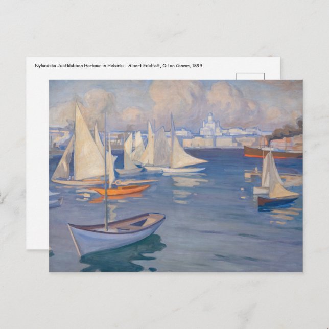 Albert Edelfeel - Port à Helsinki Carte postale (Devant / Derrière)