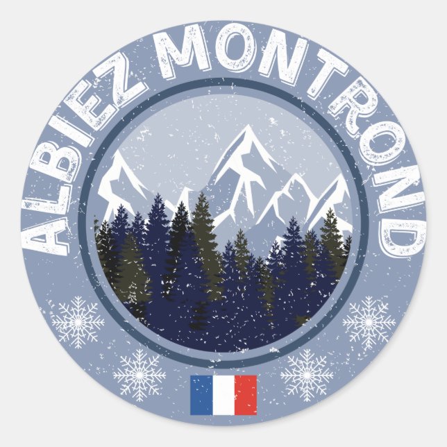 Albiez Montrond Station de ski Sticker (Devant)