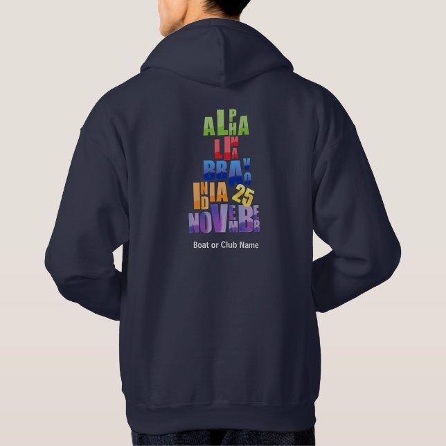 Albin 25 Sweat - shirt à capuche alphabétique phon (Dos)