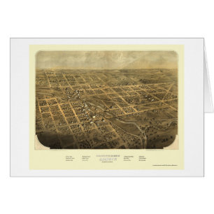 Albion, carte panoramique de MI - 1868