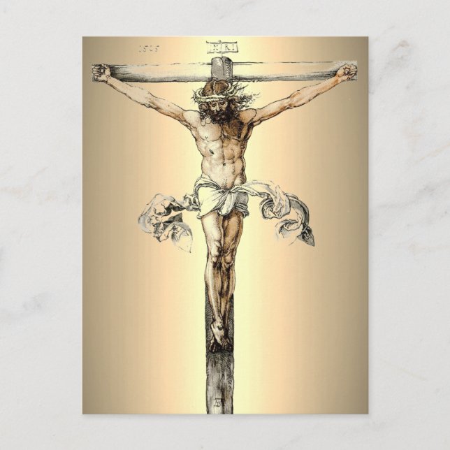 Albrecht Dürer 1505 Le Christ en croix Carte posta (Devant)