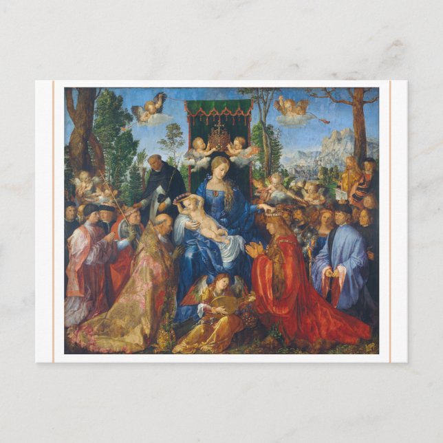 Albrecht Dürer 1506 Fête de la Carte Postale Rosai (Devant)