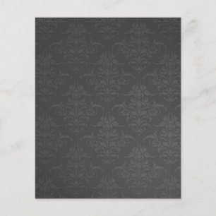 Album de découpage à motif damassé gris foncé