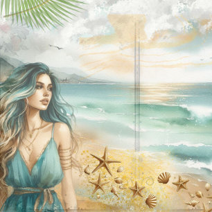 Album de découpage de plage côtière Journal de bri