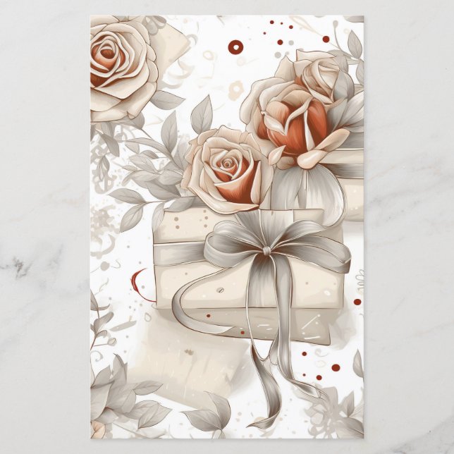 Album decoupage vintage rose tons sépia (Devant)