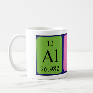 Alby tasse de nom de table périodique