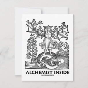 Alchimiste à l'intérieur (alchimie médiévale)