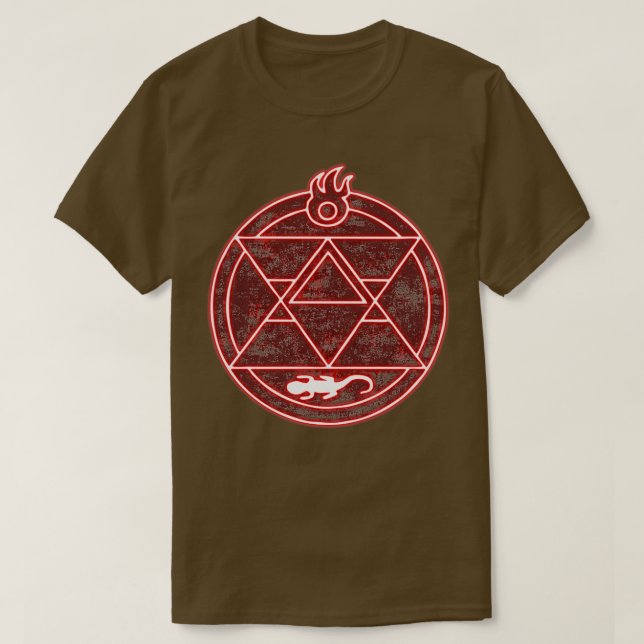 Alchimiste flamme classique TShirt (Design devant)