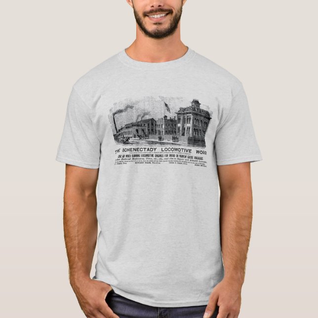 Alco-Schenectady Locomotive Works, T-Shirt 1870 (Devant)