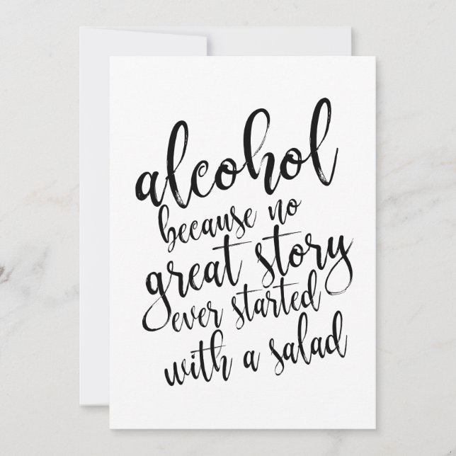 Alcool Parce Qu'Aucune Grande Histoire Signe Abord (Devant)