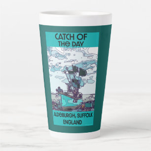 Alderburgh Suffolk Beach Art Grand Café Mug