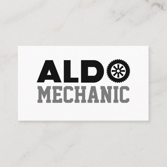 Aldo Mechanic Carte de visite (Devant)