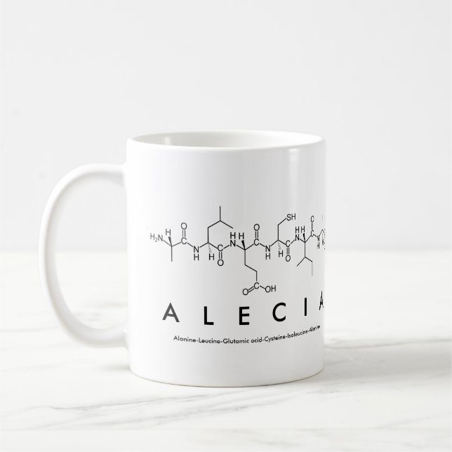 Alecia peptide nom mug (Gauche)
