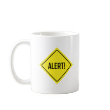 Alerte ! Signal d'avertissement | Mug classique