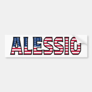 Alessio Nom Vorname USA Aufkleber Sticker Auto
