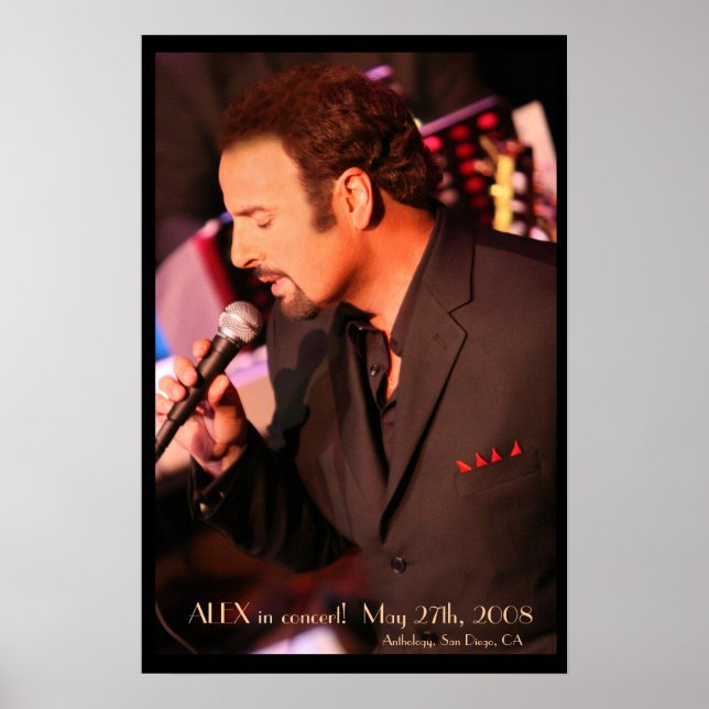 ALEX en concert ! Poster - Customisé (Devant)