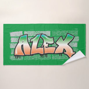 Alex ton nom Serviette à main de bain