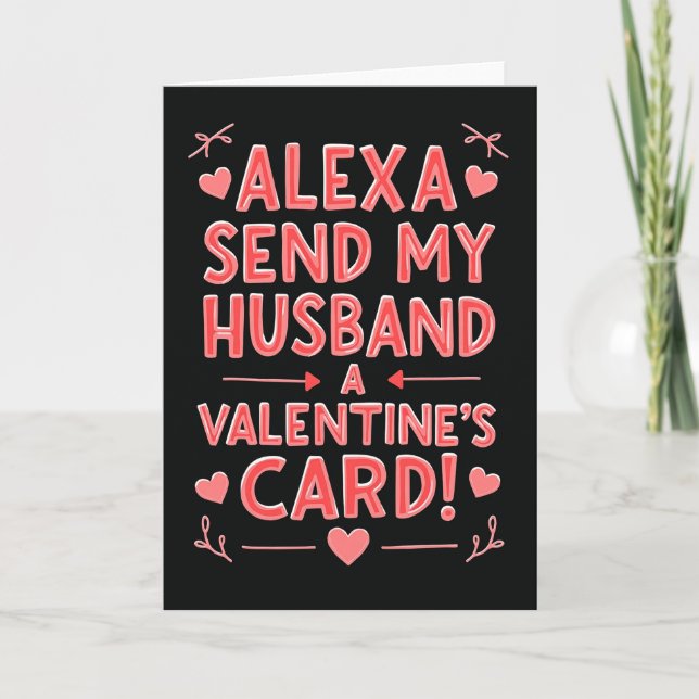 Alexa Envoyez à Mon Mari une Carte de la Saint-Val (Devant)