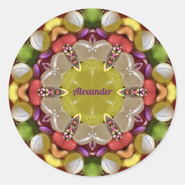 ALEXANDER ~ BANDE DE PÂQUES ~ Sticker rond classiq (Devant)