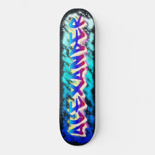 ALEXANDER Customisé Graffiti Skateboard