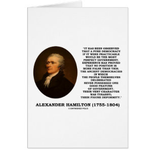 Alexander Hamilton Démocratie expérience de la tyr