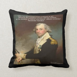 Alexander Hamilton et Coussin de soumission "Pourq