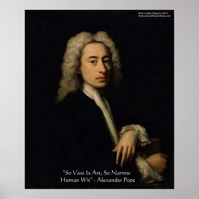 Alexander Pope "Art contre esprit" Affiches de cit (Devant)