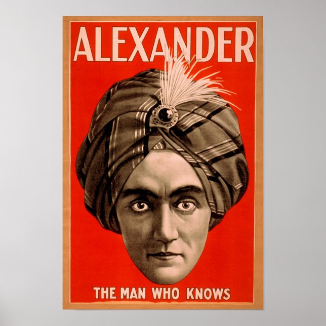 Alexander the Man who Knows Magic Poster (Devant)