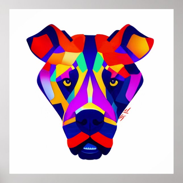 Alexander's Dog white value matte poster (Devant)