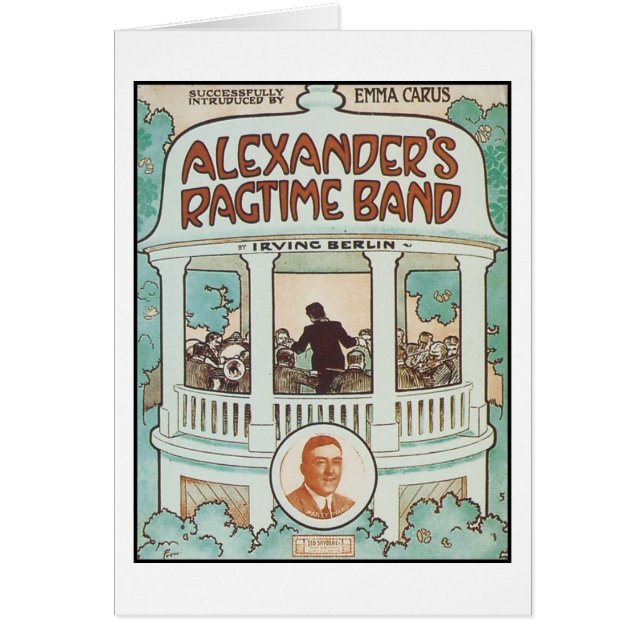 Alexander's Ragtime Band Vintage Songbook Cover (Devant)