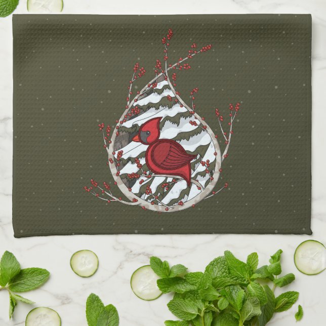 Alexandre la serviette de main cardinale (Plié)