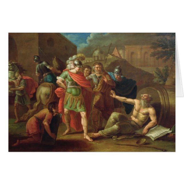 Alexandre les grandes visites Diogène à Corinthe (Devant horizontal)