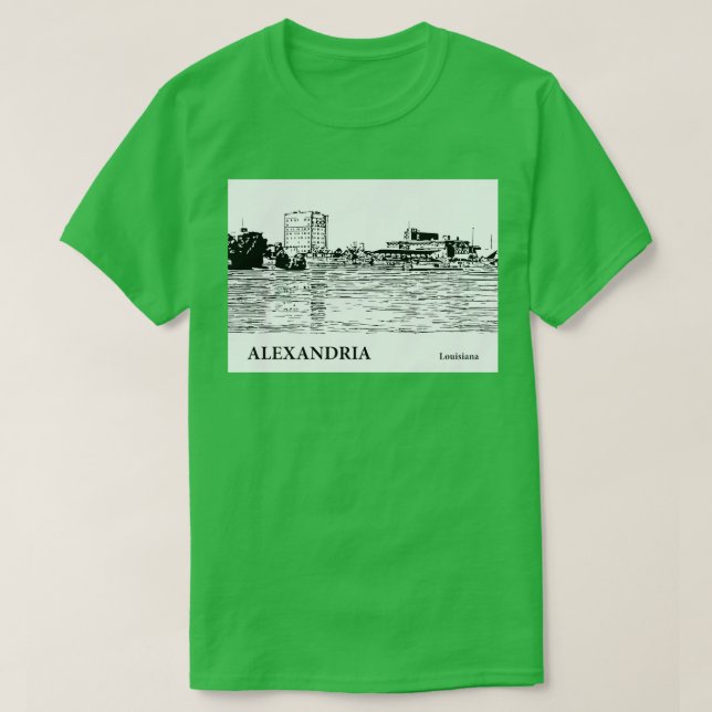 Alexandria Louisiana TShirt - 2 (Design devant)