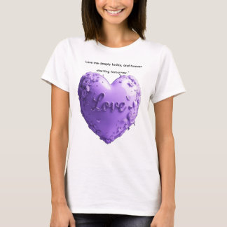 AlexDizaine "Amour Éternel" T-Shirt 3D Cœur Lavand