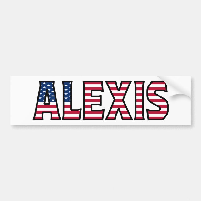 Alexis Nom Vorname USA Aufkleber Sticker Auto (Devant)