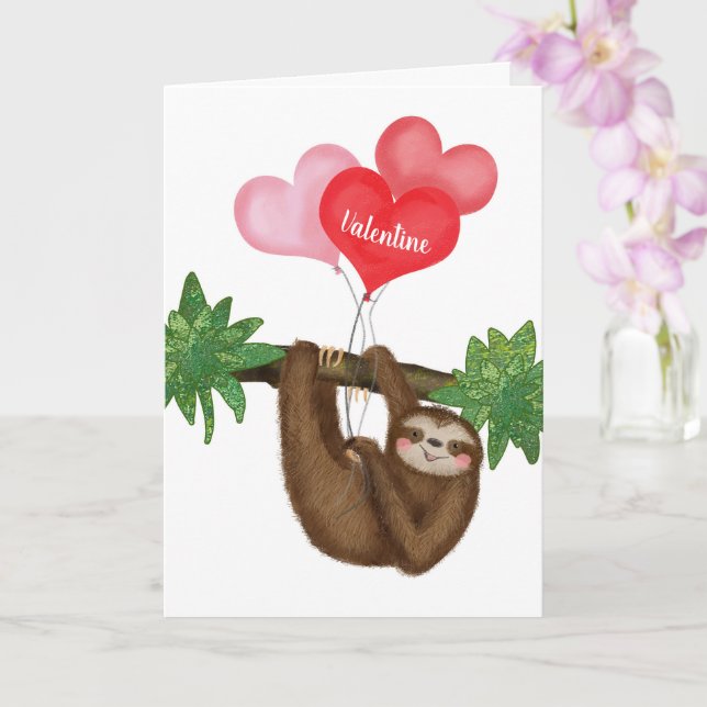 Alf la carte de la Saint Valentin personnalisée (Orchidée)