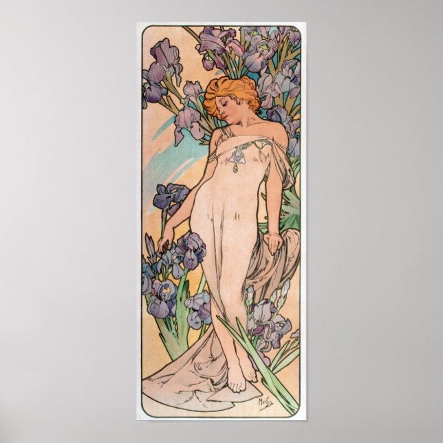 Alfons Mucha - Affiche Art Nouveau (Devant)