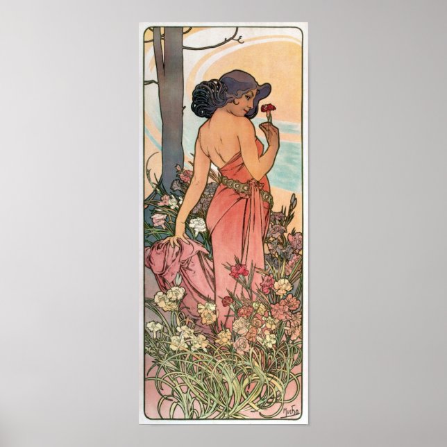 Alfons Mucha - Affiche Art Nouveau (Devant)