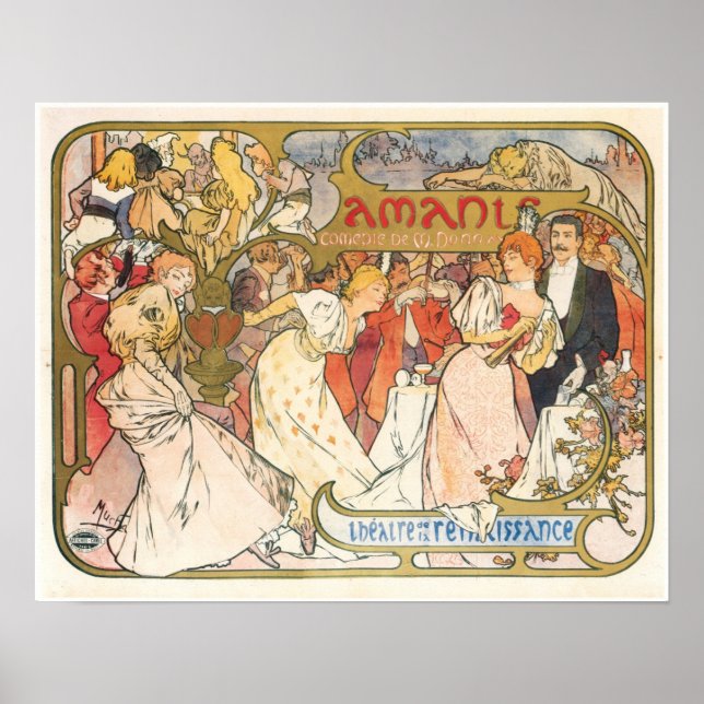 Alfons Mucha - Affiche Art Nouveau (Devant)
