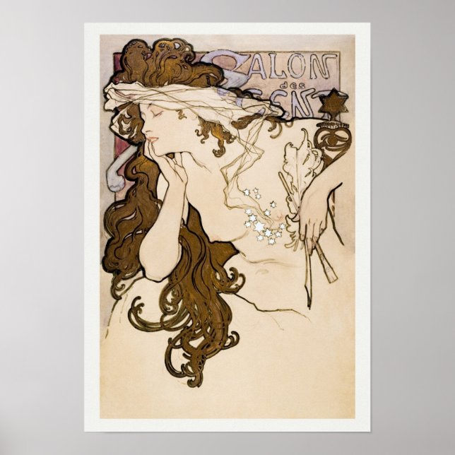 Alfons Mucha -  Art Nouveau Poster (Devant)