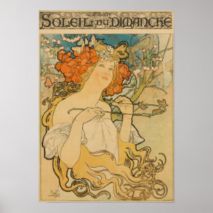 Alfons Mucha -  Art Nouveau Poster