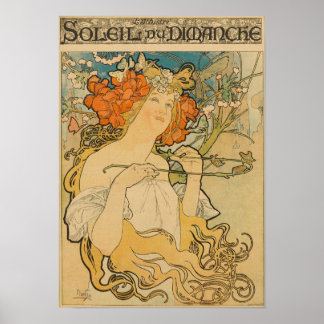 Alfons Mucha -  Art Nouveau Poster