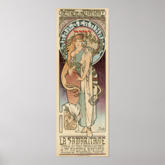 Alfons Mucha -  Art Nouveau Poster