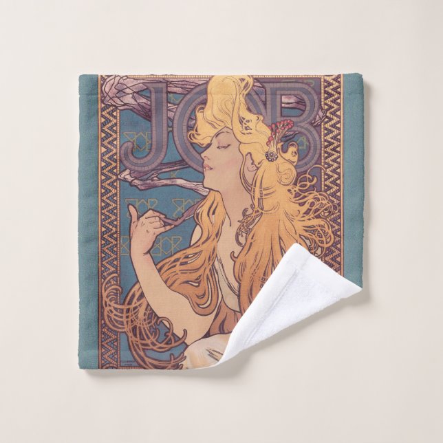 Alfonse Mucha Job Art Nouveau femme (Gant de toilette)
